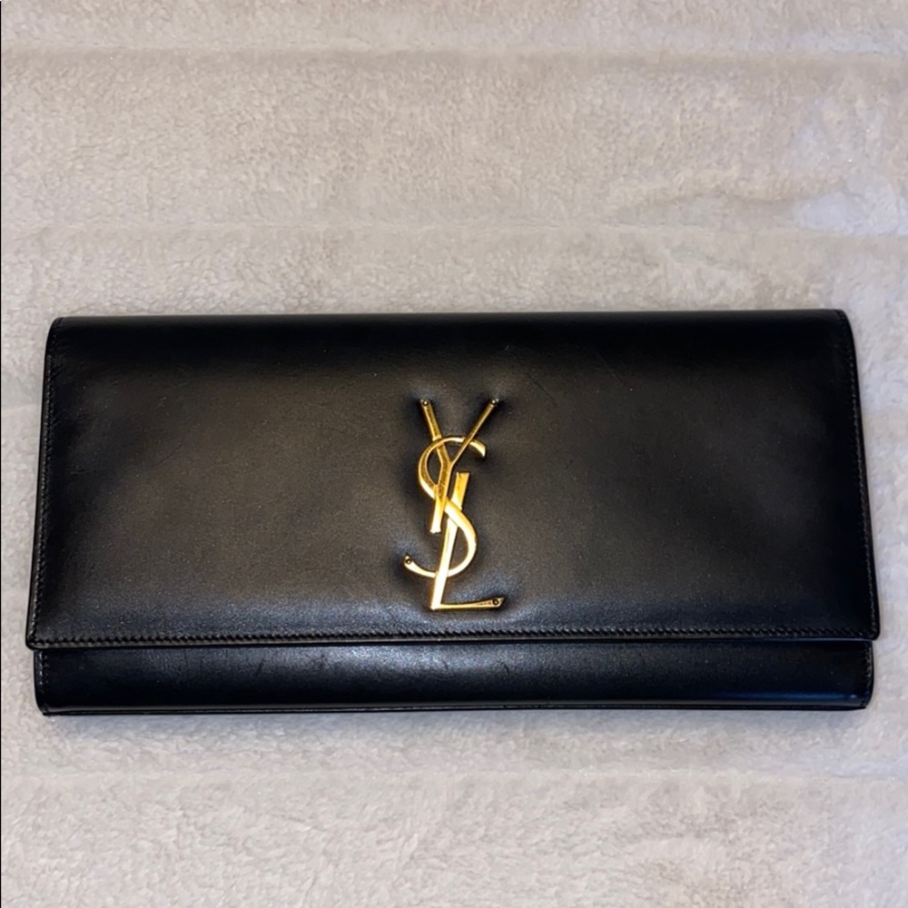 Yves Saint Laurent Clutch YSL KATE CLUTCH IN SHINY LEATHER